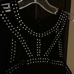 Embellished black jumpsuit